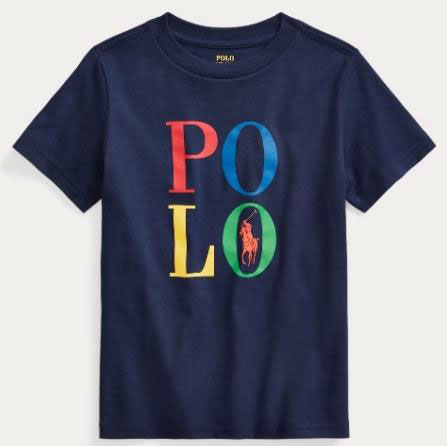 Polo  Azul Letras