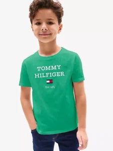 Hilfiger Logo T-Shirt Negro-Verde-Blanco-Azul-Gris