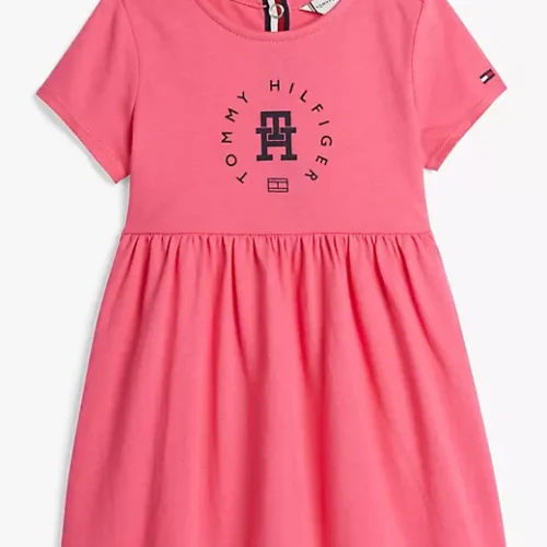 Sleeve Circle Logo Dress