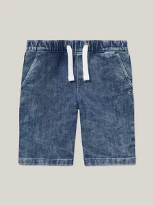Pull-On Denim Shorts
