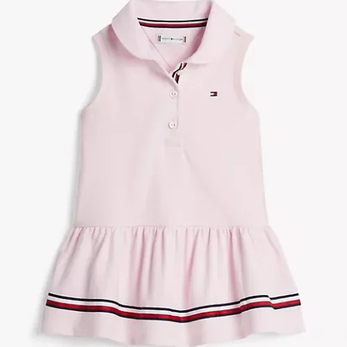 Sleeveless Stretch Polo Dress