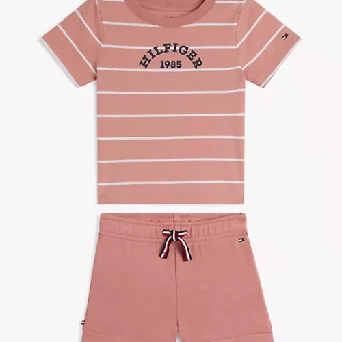 Stripe Shirt and Short Set