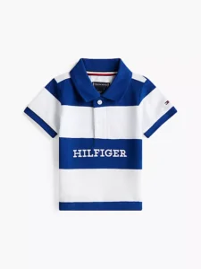 Stripe Hilfiger Logo Polo