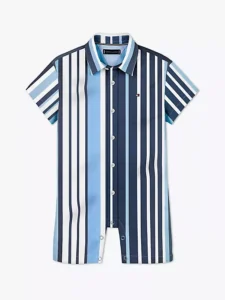Plaid Stretch-Cotton Shortall