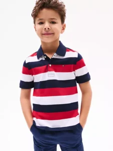 Block Stripe Polo