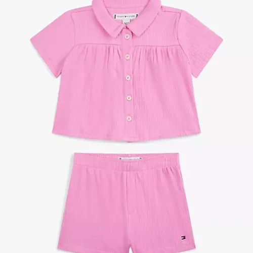 Stripe Shirt and Short Set
