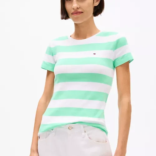 Rugby Stripe Crewneck T-Shirt