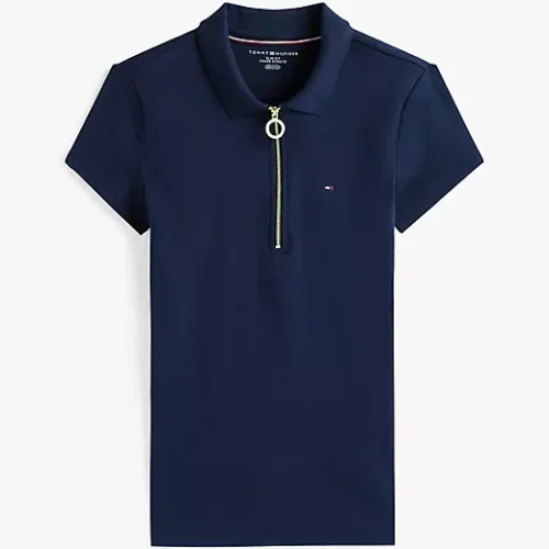 Slim Fit Zip Polo Disponible 7 Colores