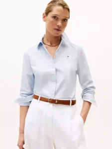 Solid Stretch Oxford Shirt Disponible 3 Colores