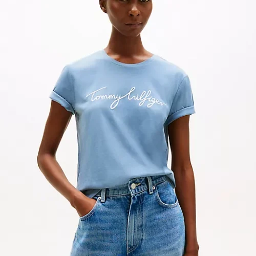 Embroidered  Crewneck T-Shirt Disponible 3 Colores