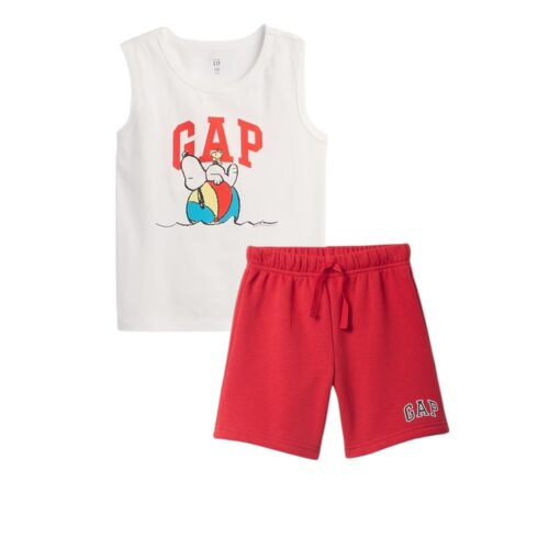 Pull-On Sweatpant Jean Shorts SET