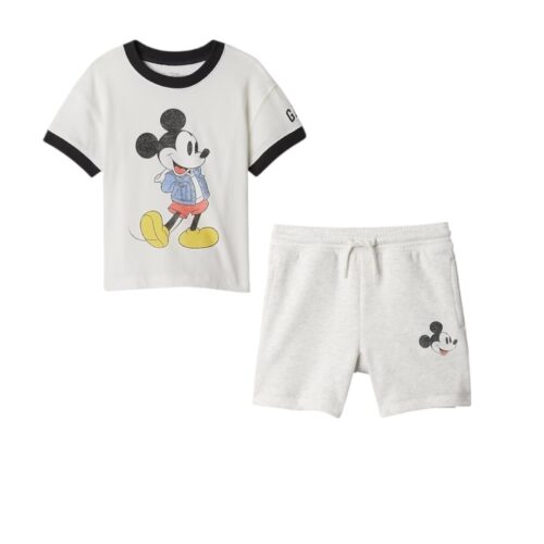 Set Mickey Blanco Gris
