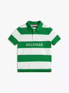 Stripe Hilfiger Logo Polo Disponible 2 Colores