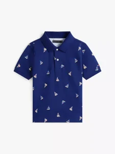 Allover Sailboat Print Polo Disponible 2 Colores