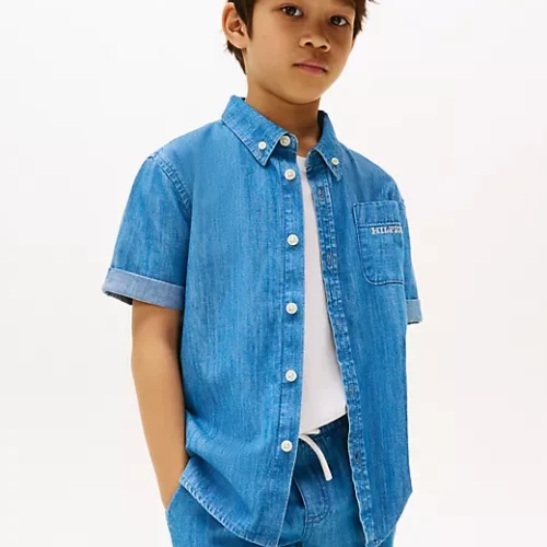 Cuffed Chambray Shirt