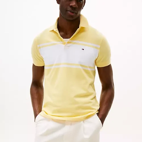 Fit Stripe Cotton Polo Disponible 8 Colores