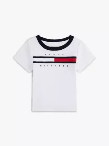 Stripe Logo Ringer T-Shirt