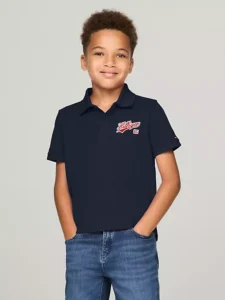 Logo Stripe-Sleeve Polo Talla 2 Hasta Talla 18