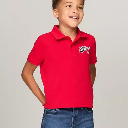 Logo Stripe-Sleeve Polo Talla 2 Hasta Talla 18