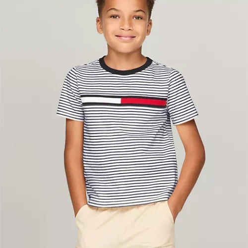 Logo Stripe-Sleeve T-Shirt Talla 2 Hasta Talla 18