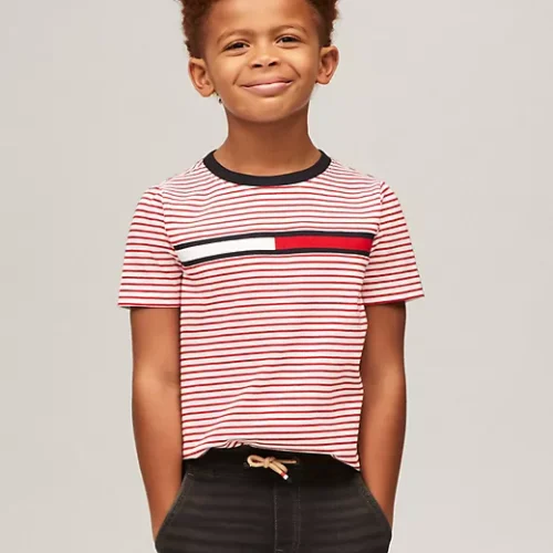 Logo Stripe-Sleeve T-Shirt Talla 2 Hasta Talla 18