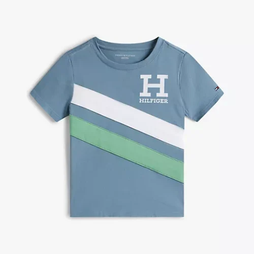 Logo Stripe-Sleeve T-Shirt Talla 2 Hasta Talla 18