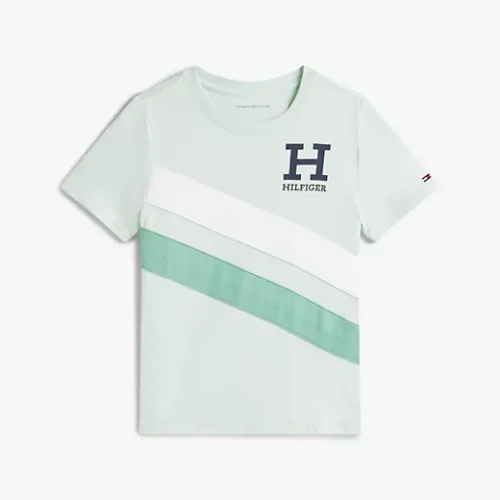 Logo Stripe-Sleeve T-Shirt Talla 2 Hasta Talla 18