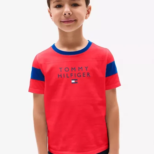 Logo Stripe-Sleeve T-Shirt Talla 2 Hasta Talla 18