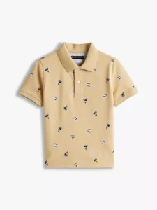 Logo Stripe-Sleeve Polo Talla 2 Hasta Talla 18