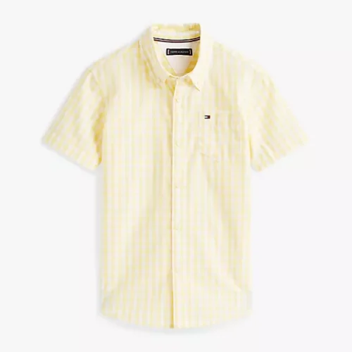 Sleeve Gingham Poplin Shirt
