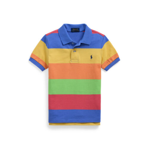 Iconic Rayas Mesh Polo Shirt