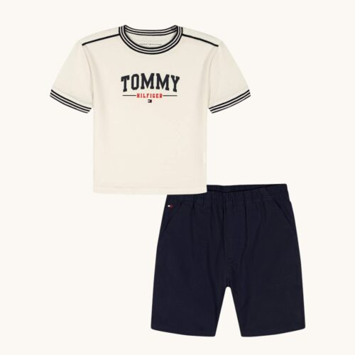 Crewneck T-Shirt and Short 2-Piece Set